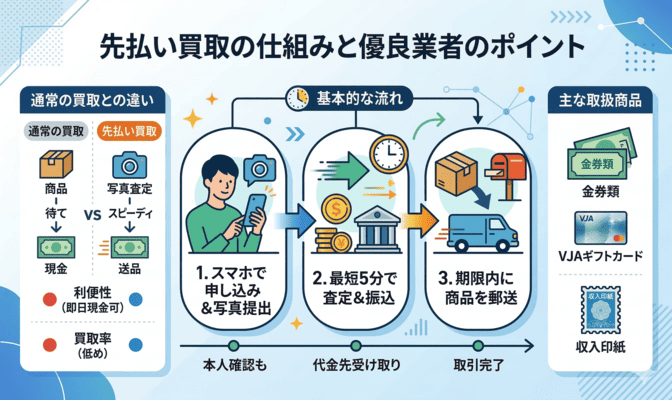 先払い買取の優良業者を選ぶ前に知っておきたい仕組み