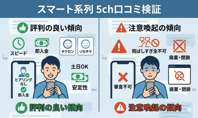 スマート系列の先払い買取を5chの口コミで検証