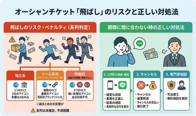 オーシャンチケットで飛ばした場合のペナルティと対処法
